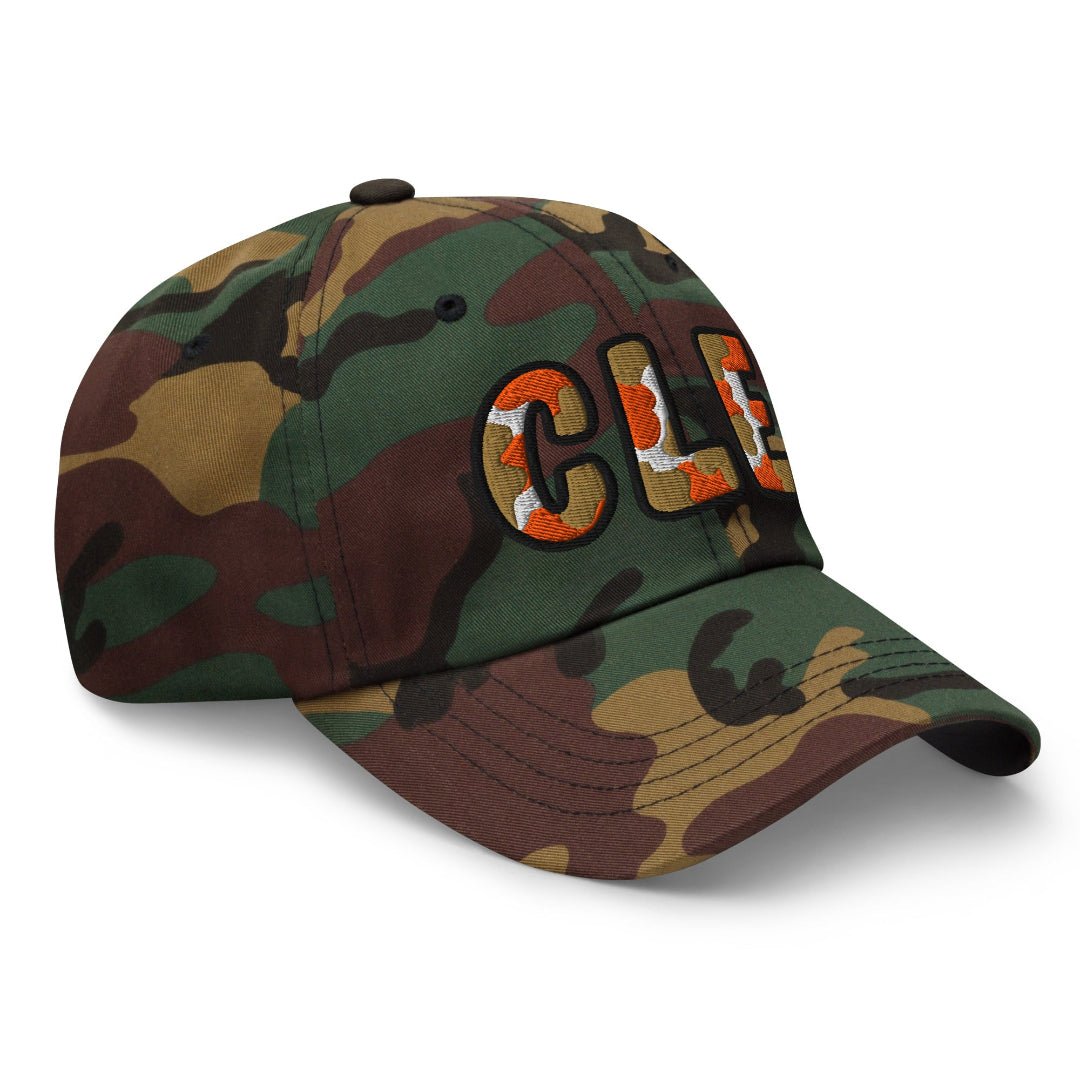 The City Collection CLE Football Camo Patched Hat - Rebel P Customs