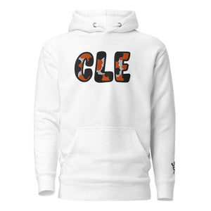 The City Collection CLE Football Patched Unisex Hoodie - Rebel P Customs