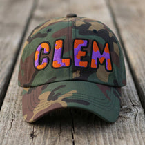 The City Collection CLEM Camo Patched Hat - Rebel P Customs
