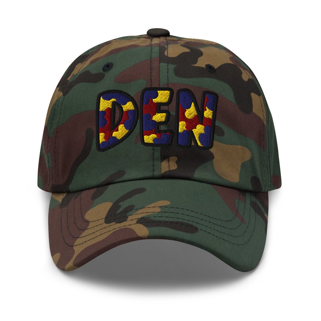 The City Collection DEN Basketball Camo Patched Hat - Rebel P Customs