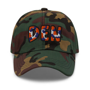 The City Collection DEN Football Camo Patched Hat - Rebel P Customs