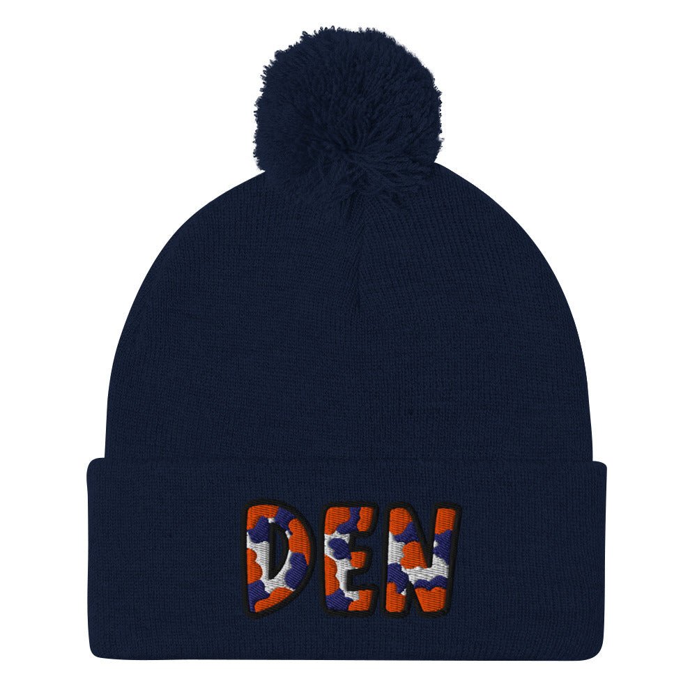 The City Collection DEN Football Patched Beanie - Rebel P Customs