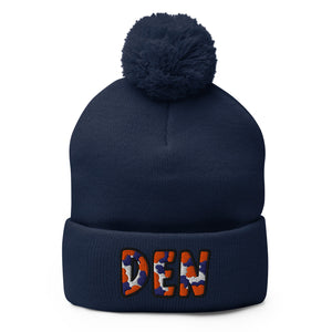 The City Collection DEN Football Patched Beanie - Rebel P Customs