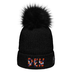 The City Collection DEN Football Patched Beanie - Rebel P Customs