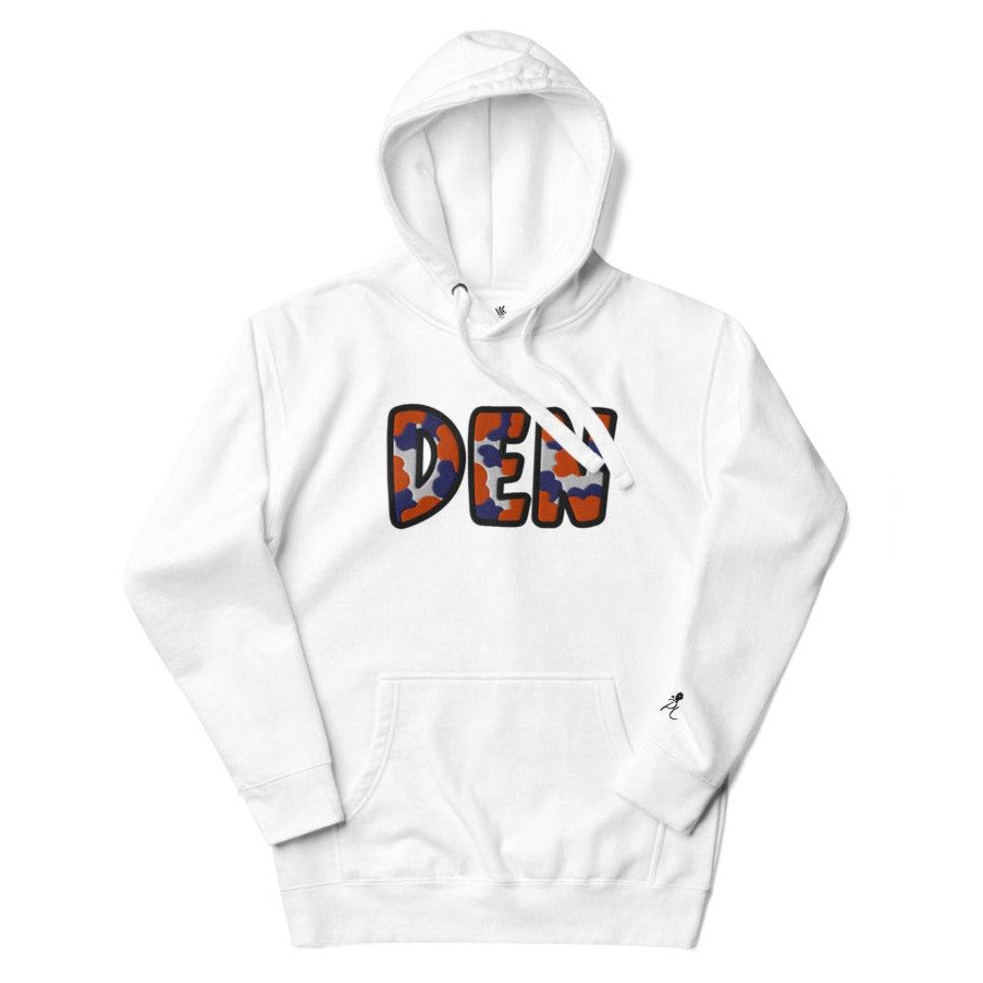 The City Collection DEN Football Patched Unisex Hoodie - Rebel P Customs