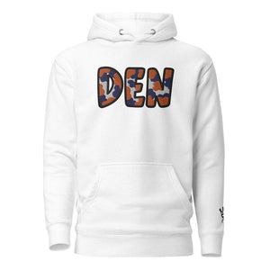 The City Collection DEN Football Patched Unisex Hoodie - Rebel P Customs
