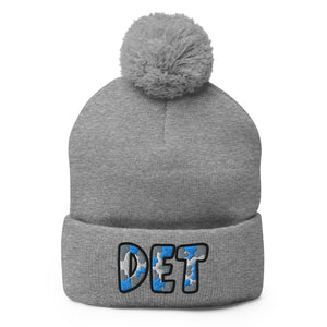 The City Collection DET Football Patched Beanie - Rebel P Customs