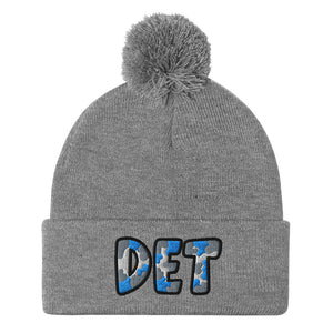 The City Collection DET Football Patched Beanie - Rebel P Customs
