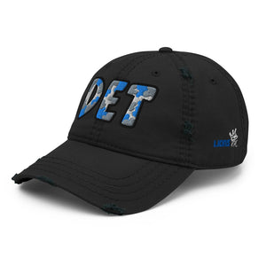 The City Collection DET Football Patched Hat - Rebel P Customs