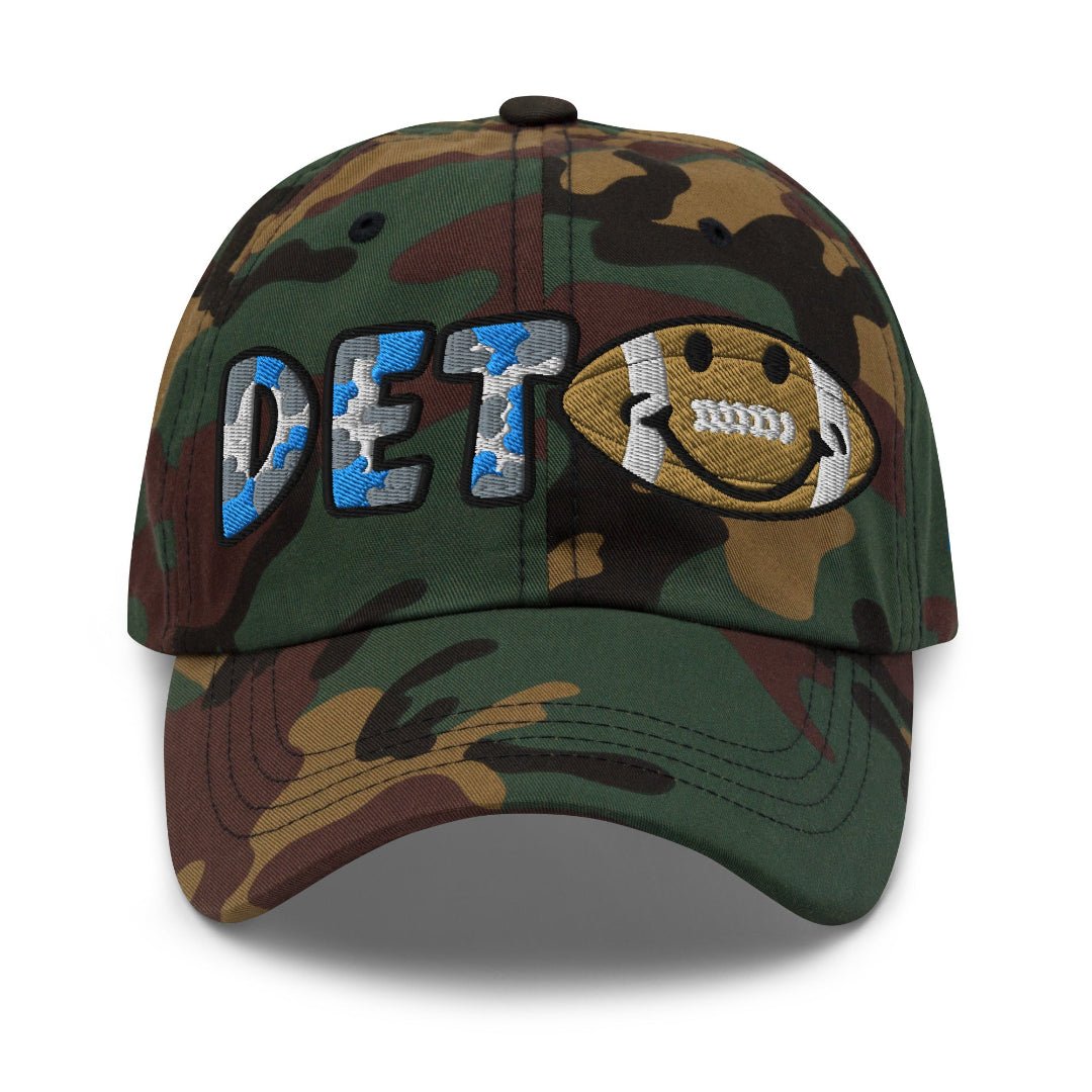 The City Collection Detroit Football Camo Patched Hat - Rebel P Customs