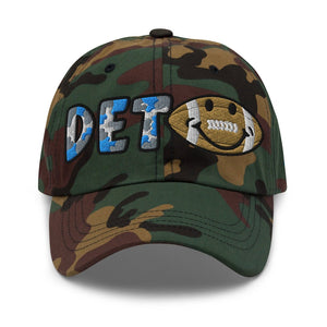 The City Collection Detroit Football Camo Patched Hat - Rebel P Customs