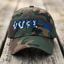 The City Collection Duke Blue Devil Camo Patched Hat - Rebel P Customs