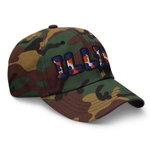 The City Collection Fighting Illini Camo Patched Hat - Rebel P Customs