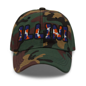 The City Collection Fighting Illini Camo Patched Hat - Rebel P Customs