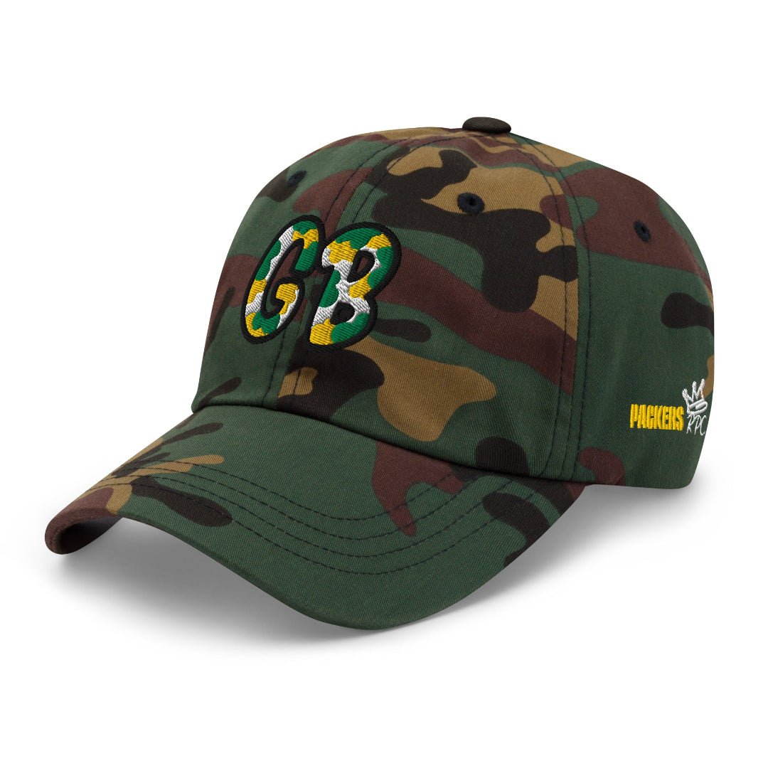 The City Collection GB Football Camo Patched Hat - Rebel P Customs