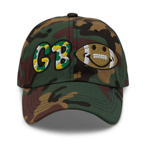 The City Collection Green Bay Football Camo Patched Hat - Rebel P Customs