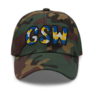 The City Collection GSW Basketball Camo Patched Hat - Rebel P Customs