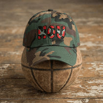 The City Collection HOU Basketball Camo Patched Hat - Rebel P Customs