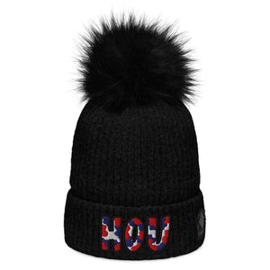 The City Collection HOU Football Patched Beanie - Rebel P Customs