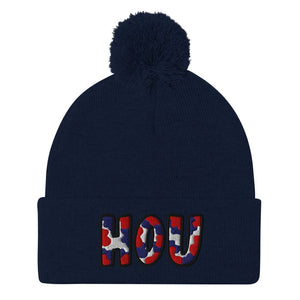 The City Collection HOU Football Patched Beanie - Rebel P Customs