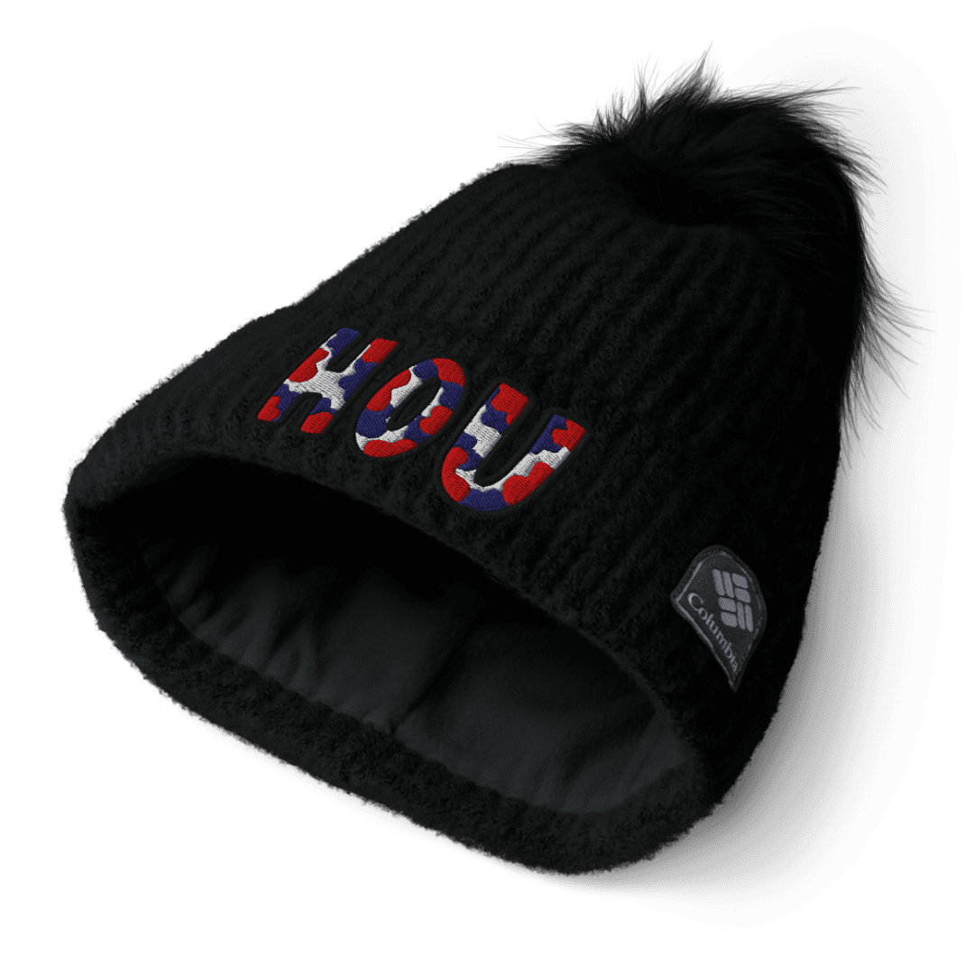 The City Collection HOU Football Patched Beanie - Rebel P Customs