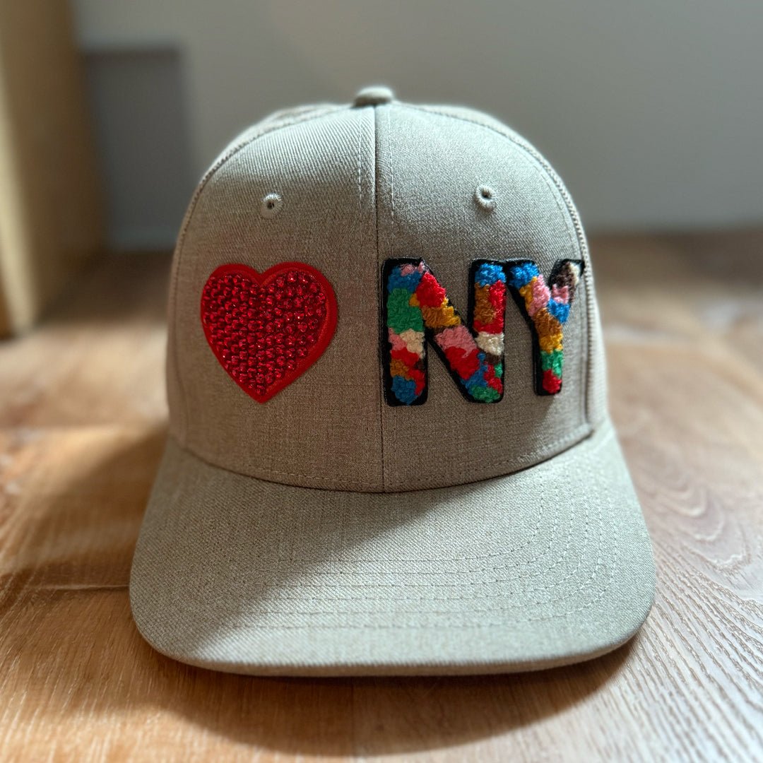 The City Collection I Love NY Chenille Patched Hat - Rebel P Customs