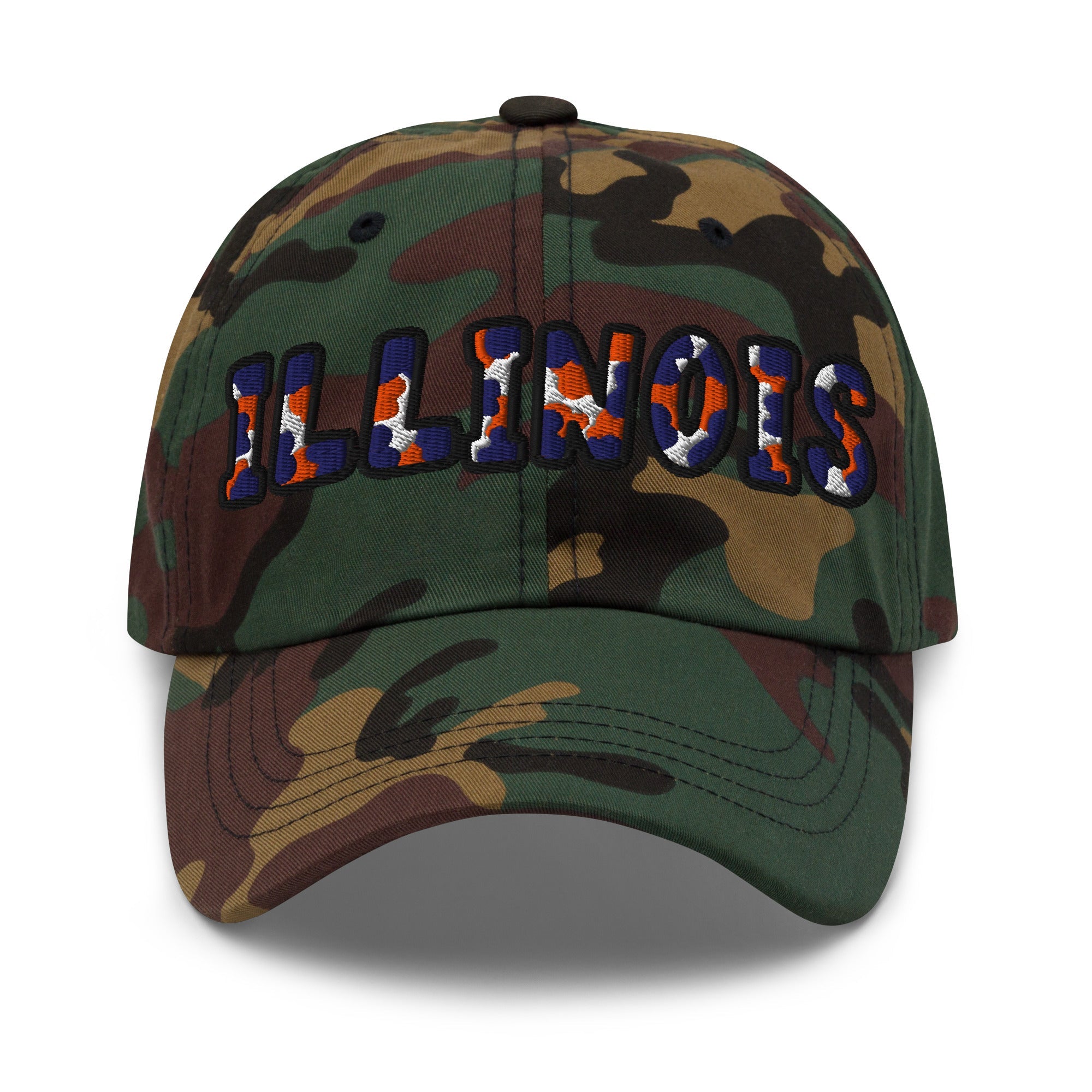 The City Collection Illinois Camo Patched Hat - Rebel P Customs