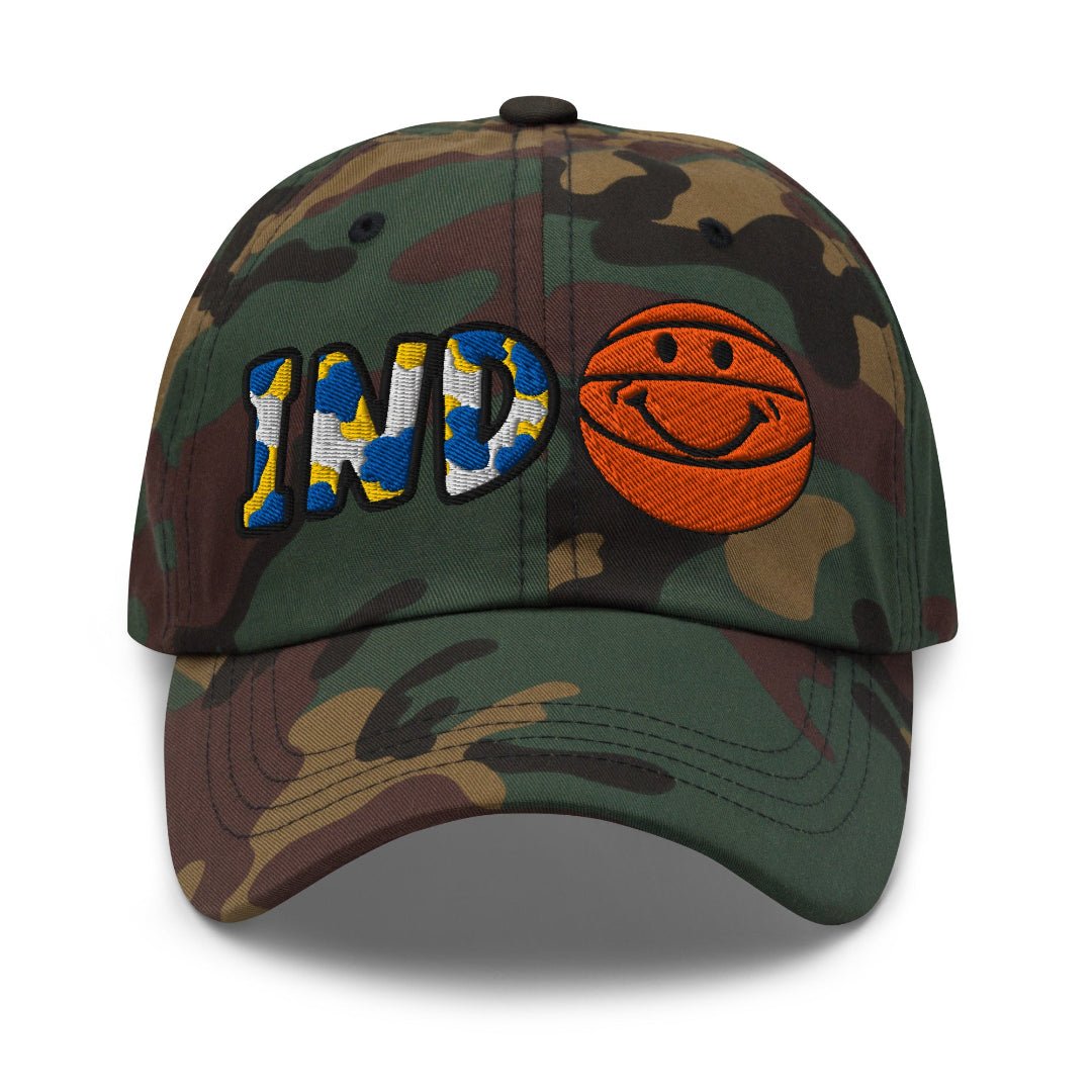 The City Collection IND Basketball Camo Patched Hat - Rebel P Customs