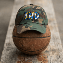 The City Collection IND Basketball Camo Patched Hat - Rebel P Customs