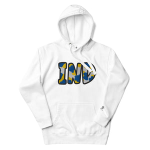 The City Collection IND Basketball Patched Unisex Hoodie - Rebel P Customs