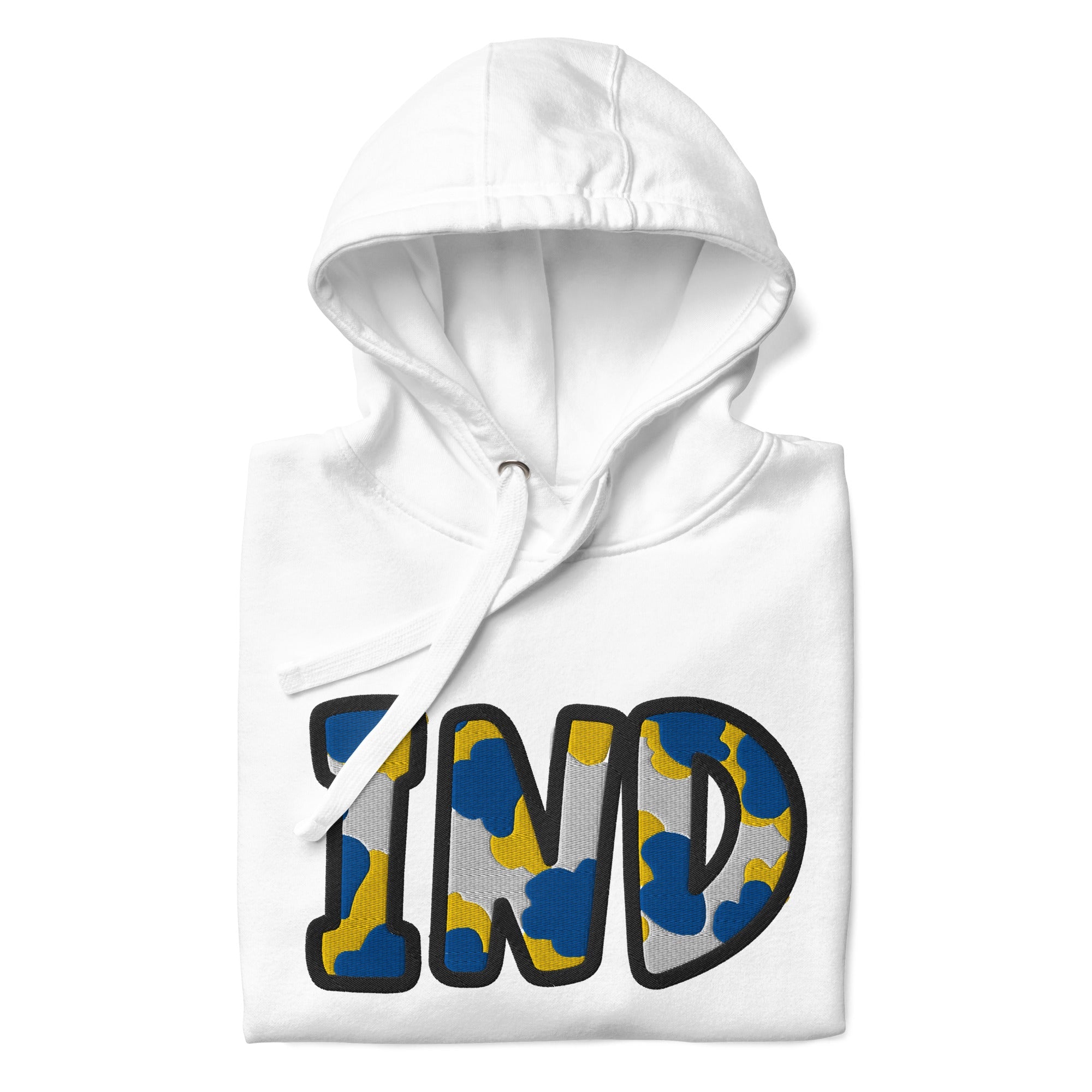 The City Collection IND Basketball Patched Unisex Hoodie - Rebel P Customs