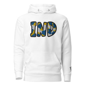 The City Collection IND Basketball Patched Unisex Hoodie - Rebel P Customs