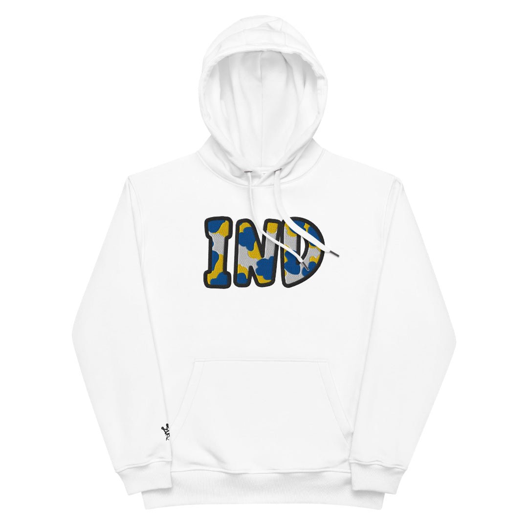 The City Collection IND Basketball Patched Unisex Hoodie - Rebel P Customs