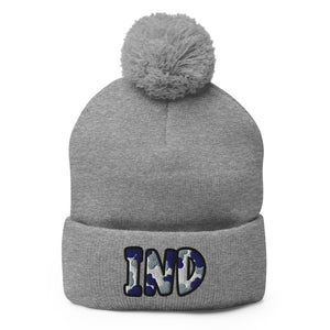 The City Collection IND Football Patched Beanie - Rebel P Customs