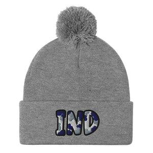 The City Collection IND Football Patched Beanie - Rebel P Customs