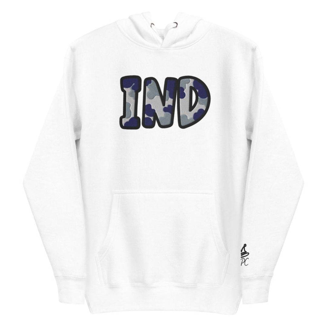 The City Collection IND Football Patched Unisex Hoodie - Rebel P Customs