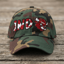 The City Collection IND Hoosiers Camo Patched Hat - Rebel P Customs