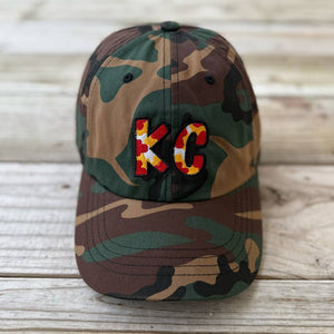 The City Collection KC Football Camo Patched Hat - Rebel P Customs