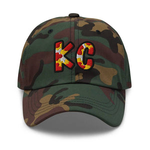 The City Collection KC Football Camo Patched Hat - Rebel P Customs