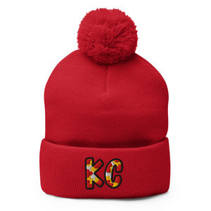 The City Collection KC Football Patched Beanie - Rebel P Customs