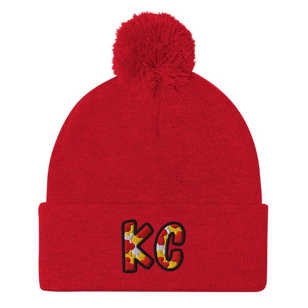 The City Collection KC Football Patched Beanie - Rebel P Customs