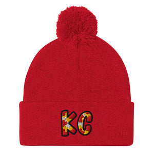 The City Collection KC Football Patched Beanie - Rebel P Customs