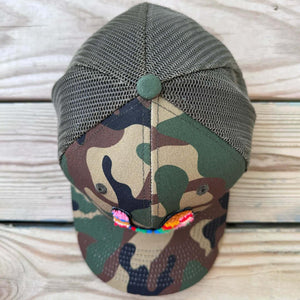 The City Collection LA Chenille Camo Patched Hat - Rebel P Customs