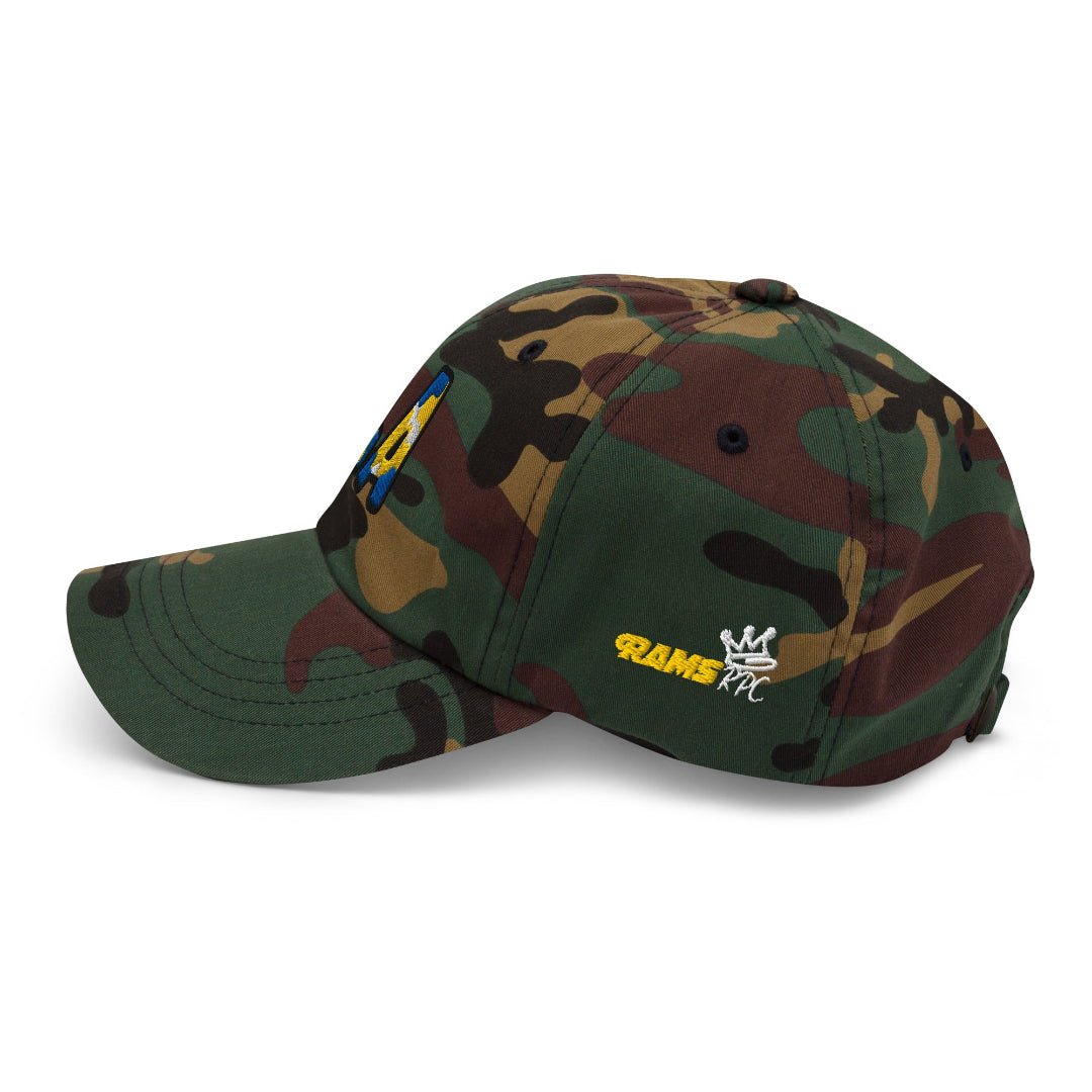 The City Collection LA Football Camo Patched Hat - Rebel P Customs