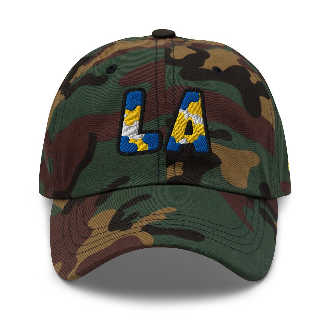 The City Collection LA Football Camo Patched Hat - Rebel P Customs