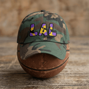 The City Collection LAL Basketball Camo Patched Hat - Rebel P Customs