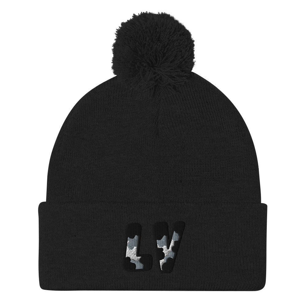 The City Collection LV Football Patched Beanie - Rebel P Customs