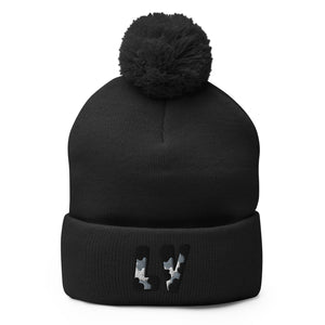 The City Collection LV Football Patched Beanie - Rebel P Customs