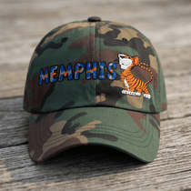 The City Collection Memphis Tigers Camo Patched Hat - Rebel P Customs