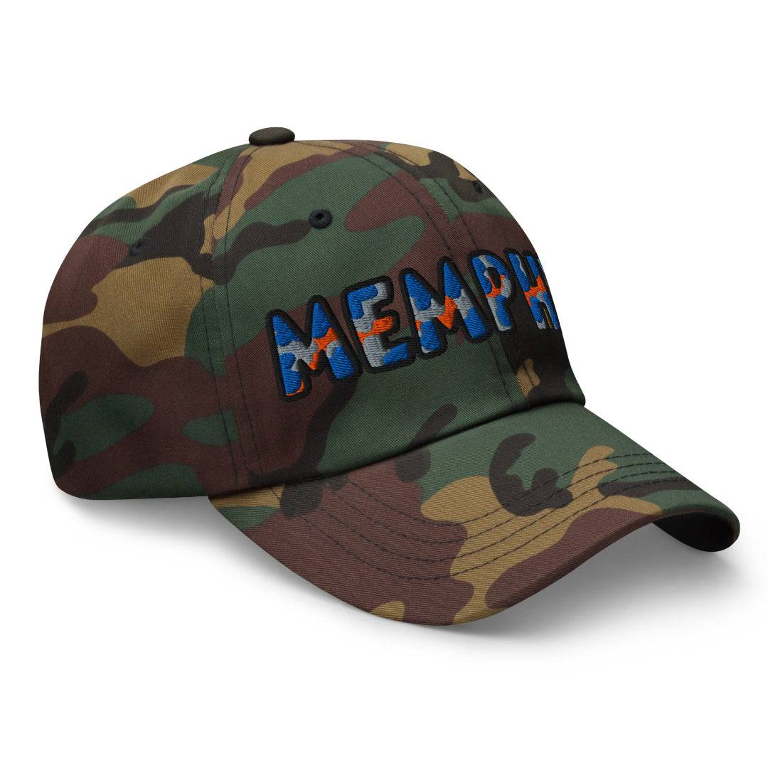The City Collection Memphis University Camo Patched Hat - Rebel P Customs
